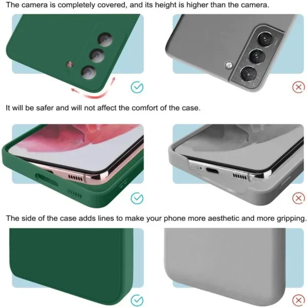 kf-S644fc3b537924088881f8e10bc602ad8f Coque en silicone liquide de luxe pour Samsung S25, S24, Galaxy S20, S21, S22, S23 FE, Plus, Note10, Note20, A52, A31, A41, A71, A51, A72, A70, A50