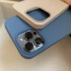 Coque en silicone liquide pour Apple iPhone 11, 12, 13, 14, 15, 16, 17 Pro Max, 17 Air, 16 Plus – Étui protecteur au style officiel d’origine.