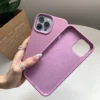Coque en silicone liquide pour Apple iPhone 11, 12, 13, 14, 15, 16, 17 Pro Max, 17 Air, 16 Plus – Étui protecteur au style officiel d’origine.
