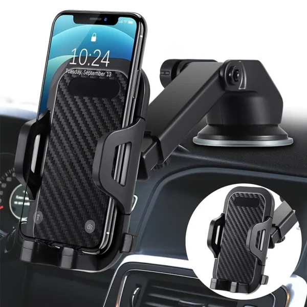 Ventouse Support de téléphone de voiture Support ventouse Smartphone Support de cellule Mobile dans le Support de voiture pour iPhone Xiaomi Huawei Samsung