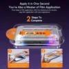 Protecteur d'écran HD facile à installer, 1 à 5 pièces, pour iPhone 17 16 13 Pro Max 11 15 14 16e 12 Mini XR X Xs 7 8 Plus, verre trempé à l'air