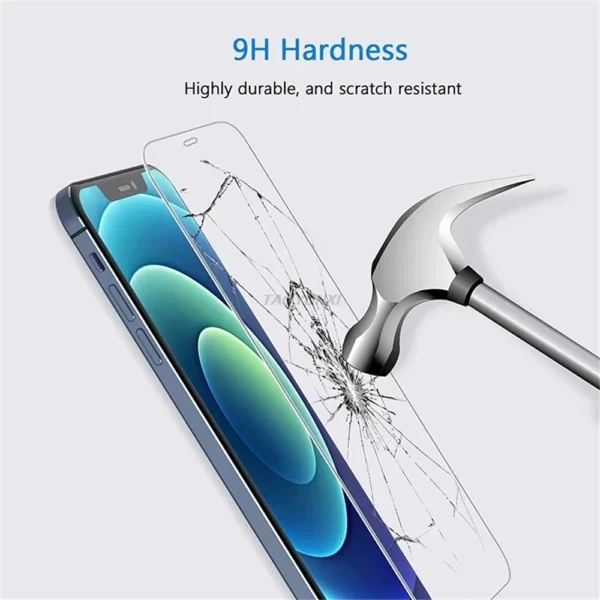 1-4 pièces verre de protection pour iPhone 17 16 15 14 13 12 11 Pro XR X XS Max protecteurs d'écran pour iPhone 7 8 6 Plus 12 13 Mini verre