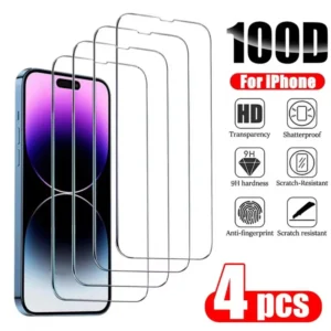 1-4 pièces verre de protection pour iPhone 17 16 15 14 13 12 11 Pro XR X XS Max protecteurs d'écran pour iPhone 7 8 6 Plus 12 13 Mini verre