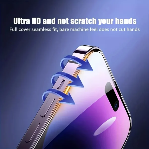 Protecteur d'écran HD facile à installer, 1 à 5 pièces, pour iPhone 17 16 13 Pro Max 11 15 14 16e 12 Mini XR X Xs 7 8 Plus, verre trempé à l'air